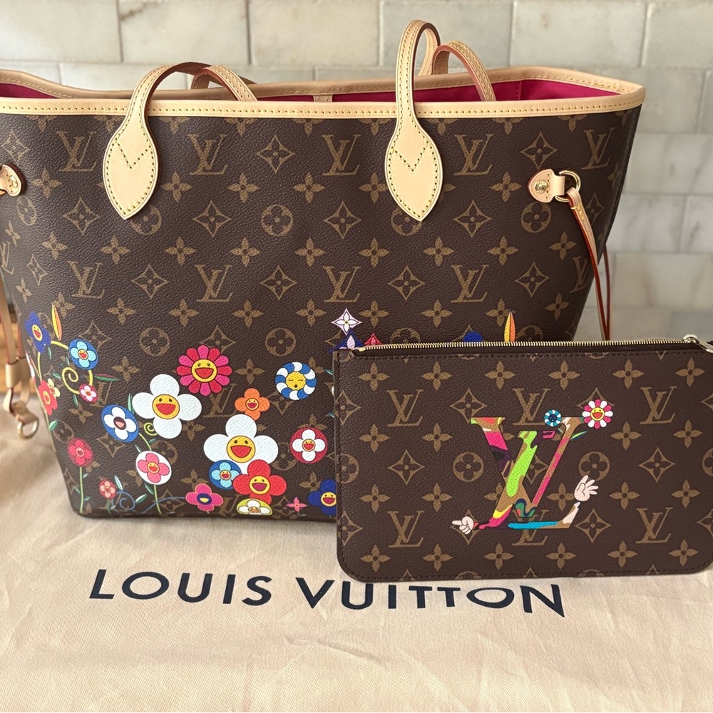 **SOLD**LV X MT Neverfull MM (Murakami Faces)